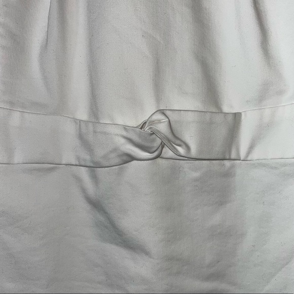 ann taylor sheath dress knot waist in white - Picture 7 of 9